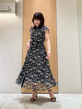 「アイテム（シャツワンピース）」を使った、Hasebe.tさん（レディース・154cm）の夏コーディネート