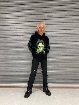 「ROYAL FLASH（ロイヤルフラッシュ）のアイテム（パーカー）」を使った、leoreo0227さん（メンズ・175cm）の春コーディネート