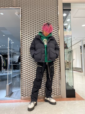「マイベストコーデ2022」｜「アイテム（カーゴパンツ）」を使った、leoreo0227さん（メンズ・175cm）の冬コーディネート