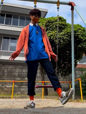 「ojaga design（オジャガデザイン）のアイテム（アクセサリー）」を使った、HITOSHI OGAWAさん（メンズ・166cm）の春コーディネート