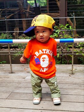 A BATHING APE(アベイシングエイプ)の「BABY MILO ISLAND MESH CAP K ...