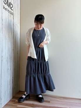 「Samansa Mos2 blue」｜「アイテム（その他）」を使った、🐟あゆ🐟さん（レディース・156cm）の春コーディネート