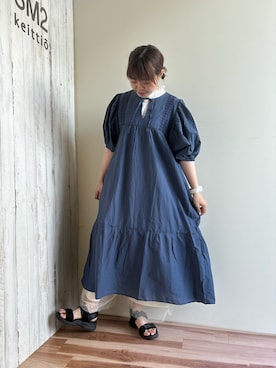 「刺繍」｜「アイテム（その他）」を使った、🐟あゆ🐟さん（レディース・156cm）の夏コーディネート
