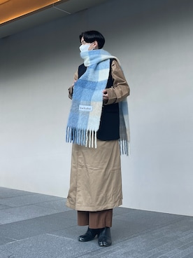 「マイベストコーデ2022」｜「アイテム（トレンチコート）」を使った、Takumiさん（メンズ・173cm）の冬コーディネート
