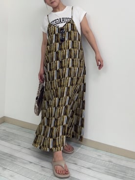 「しまむら（シマムラ）のアイテム」を使った、kama555さん（レディース・156cm）の夏コーディネート