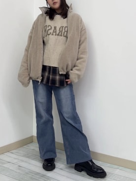 「アイテム（帽子）」を使った、kama555さん（レディース・156cm・40代）の秋コーディネート