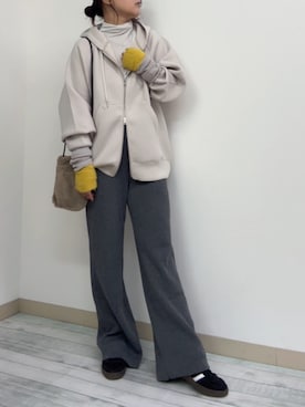 「アイテム（その他トップス）」を使った、kama555さん（レディース・156cm）の冬コーディネート