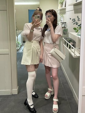 「ニーハイソックス」｜yuiさん（レディース・157cm）の春コーディネート