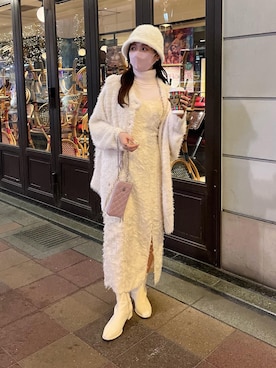 「キャミワンピコーデ」｜yuiさん（レディース・157cm）の秋コーディネート
