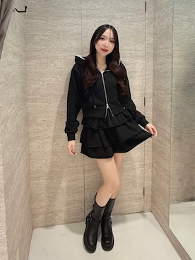 「アイテム（パーカー）」を使った、naoさん（レディース・159cm）の秋コーディネート