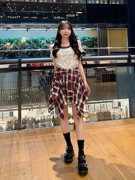 「INGNI（イング）のアイテム（Tシャツ/カットソー）」を使った、naoさん（レディース・159cm）の夏コーディネート