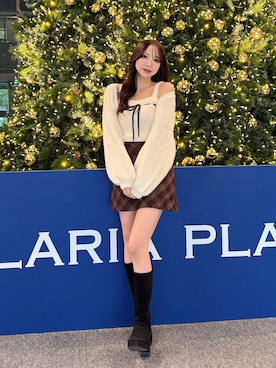 「ガーリーコーデ」｜naoさん（レディース・159cm）の冬コーディネート