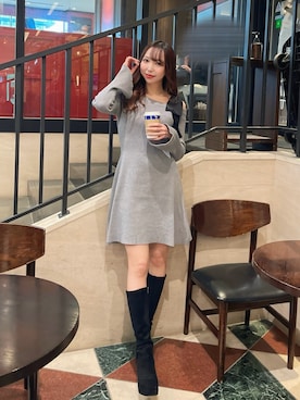 「アパレル」｜naoさん（レディース・159cm）の冬コーディネート