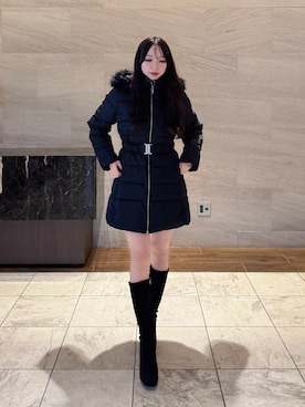 「INGNI（イング）のアイテム（ダウンジャケット/コート）」を使った、naoさん（レディース・159cm）の秋コーディネート