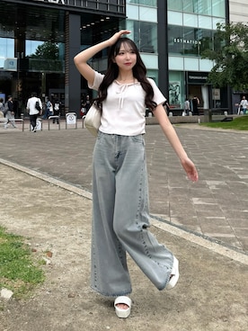 「INGNI（イング）のアイテム」を使った、naoさん（レディース・159cm）の夏コーディネート
