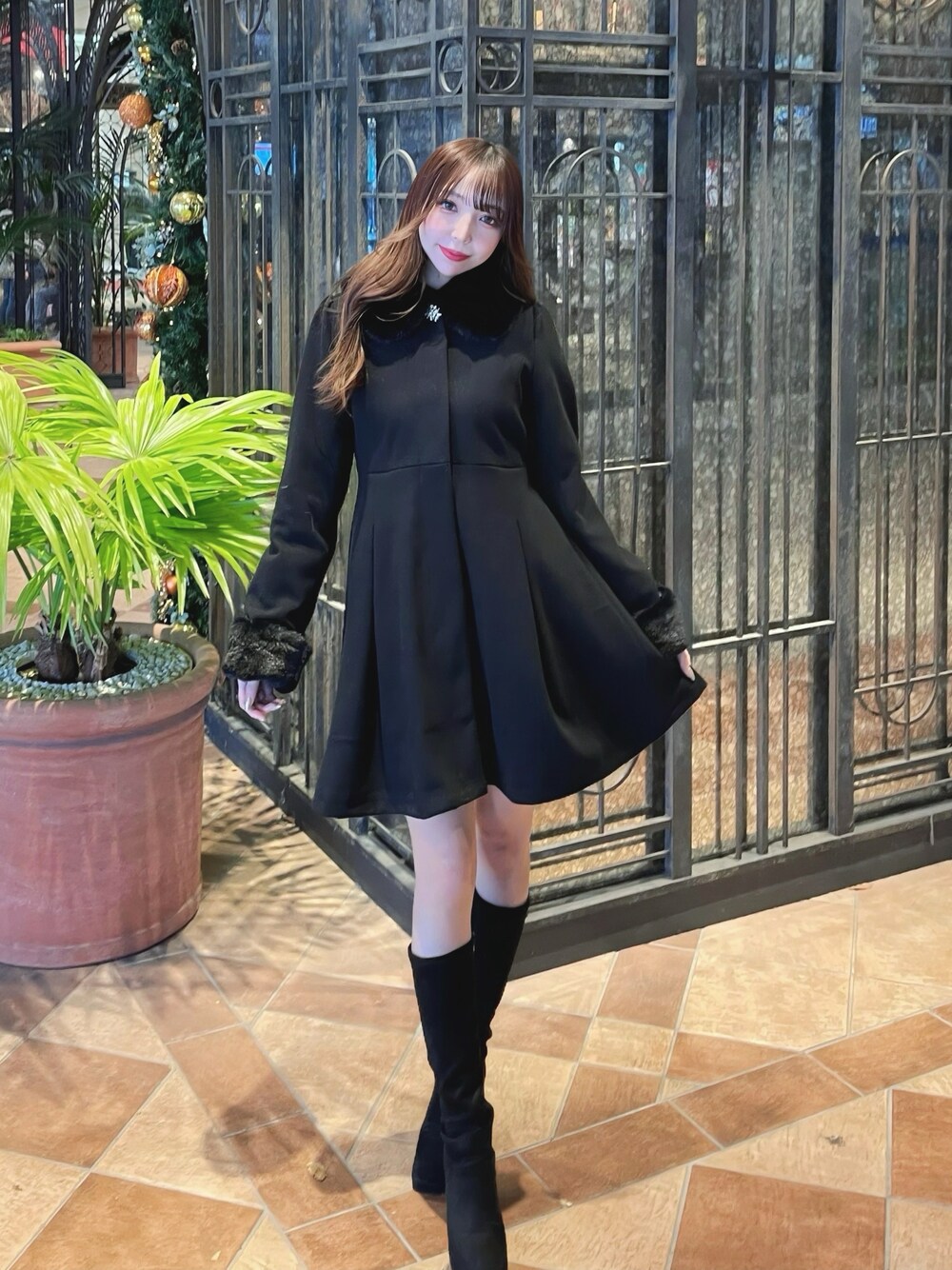 美品★N°21★紗栄子さん着用★ふわふわチェックジャケットコート★ N°21 - 紗栄子着用 N21° ヌメロヴェントゥーノ チェックコートの通販