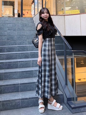 naoさん（レディース・159cm）の夏コーディネート