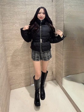 「アイテム（ダウンジャケット/コート）」を使った、naoさん（レディース・159cm）の秋コーディネート