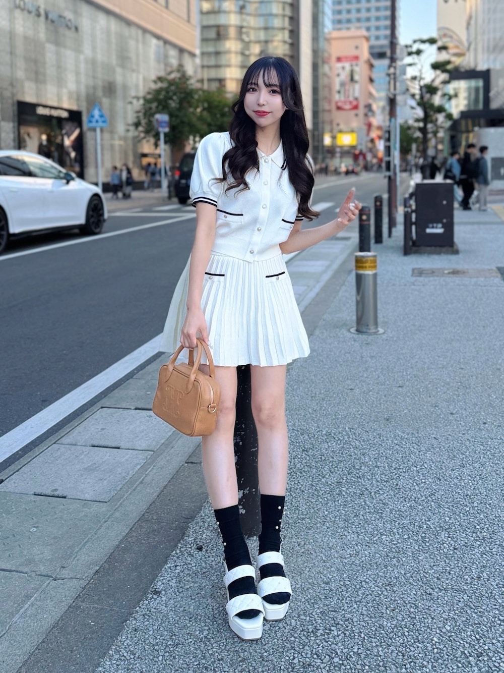 sunsetpark セーラーカラー　フリルブラウスmiu系穿搭 sunsetpark セーラーカラー フリルブラウスmiu系穿搭 sunsetpark