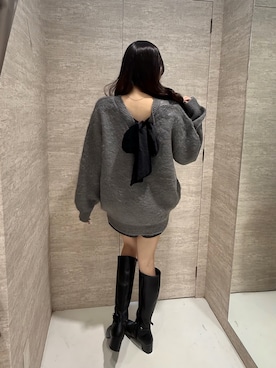 「アイテム（チュニック）」を使った、naoさん（レディース・159cm）の秋コーディネート