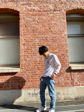 「BEN DAVIS（ベンデイビス）のアイテム（Tシャツ/カットソー）」を使った、ryota00528さん（メンズ・170cm）の夏コーディネート
