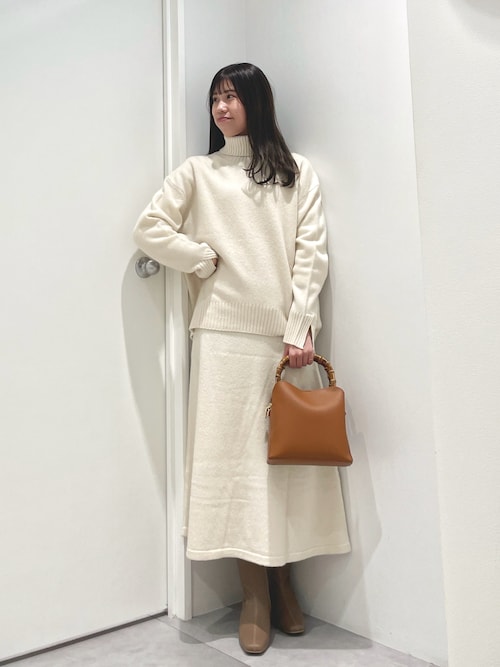 【★完売必至★】MIUMIU ☆ ウールxカシミヤ スカート グレー ウールxカシミヤ スカート | Miu Miu