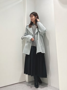 「NANO universe（ナノユニバース）のアイテム（その他アウター）」を使った、natsukaさん（レディース・160cm）の秋コーディネート
