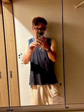 「家」｜よっぴさん（メンズ・182cm）の夏コーディネート