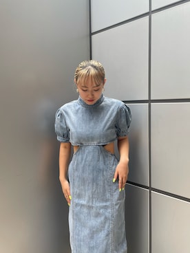 「WHO'S WHO gallery（フーズフーギャラリー）のアイテム（ワンピース）」を使った、Reinaさん（レディース・152cm）の夏コーディネート