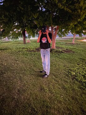 「NEW ERA（ニューエラ）のアイテム（キャップ、ブルー系）」を使った、さぶろうさん（メンズ・176cm）の春コーディネート