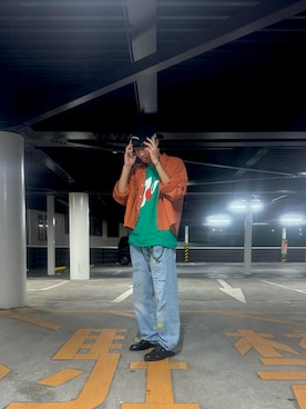 「Levi's（リーバイス）のアイテム（デニムパンツ、ブルー系）」を使った、さぶろうさん（メンズ・176cm）の春コーディネート