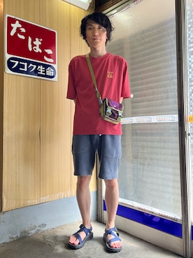 「MILLET（ミレー）のアイテム」を使った、K-BUMPさん（メンズ・171cm）の夏コーディネート