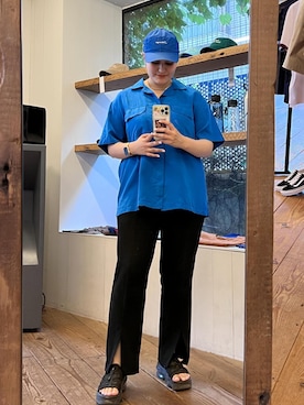 「コーディネート」｜「アイテム（帽子）」を使った、Celinaさん（レディース・161cm）の夏コーディネート