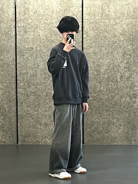 「tk.TAKEO KIKUCHI（ティーケータケオキクチ）のアイテム（スウェット）」を使った、　Shinさん（メンズ・177cm）の冬コーディネート