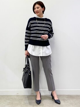 「Reflect（リフレクト）のアイテム（パンツ）」を使った、あやたかさん（レディース・165cm）の冬コーディネート