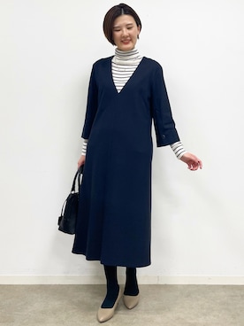 「Reflect（リフレクト）のアイテム（ワンピース/ドレス）」を使った、あやたかさん（レディース・165cm）の冬コーディネート