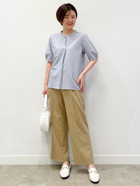 「Reflect（リフレクト）のアイテム（パンツ）」を使った、あやたかさん（レディース・165cm）の春コーディネート