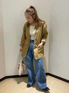 鈴木悠花さん（レディース・151cm）の春コーディネート