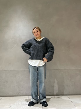 鈴木悠花さん（レディース・151cm）の冬コーディネート