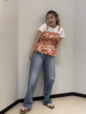 鈴木悠花さん（レディース・151cm）の夏コーディネート