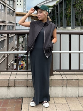 鈴木悠花さん（レディース・151cm）の秋コーディネート