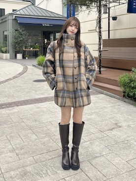 「アイテム（ステンカラーコート）」を使った、todaさん（骨格ウェーブ・レディース・165cm）の秋コーディネート