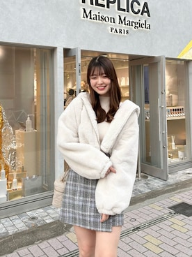 「スカートコーデ」｜「アイテム（ブルゾン）」を使った、todaさん（レディース・165cm）の秋コーディネート