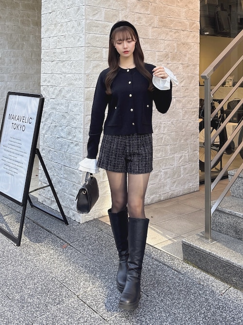 INGNI（イング） パンツ ツイードショートパンツ レディース
