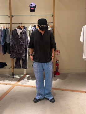 「etsinta（エシンタ）のアイテム」を使った、サハシタカヤさん（メンズ・172cm）の春コーディネート