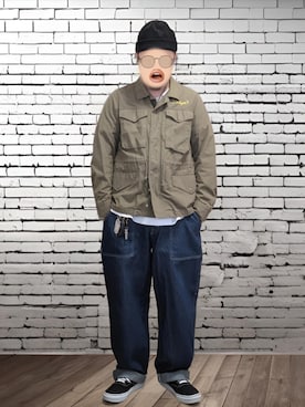 「お洒落さんとつながりたい」｜「アイテム（財布/小物）」を使った、BATSUさん（メンズ・171cm）の秋コーディネート