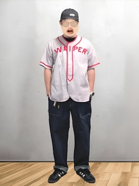 「アイテム（腕時計）」を使った、BATSUさん（メンズ・171cm）の夏コーディネート