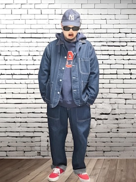 「VANS(バンズ)のアイテム」を使った、BATSUさん(メンズ・171cm)の冬コーディネート