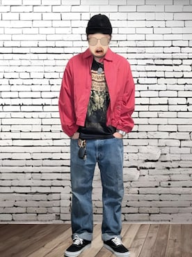 「アイテム（デジタル腕時計）」を使った、BATSUさん（メンズ・171cm）の秋コーディネート