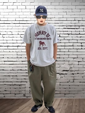 「Cooperstown Ball Cap（クーパーズタウンボールキャップ）のアイテム」を使った、BATSUさん（メンズ・171cm）の秋コーディネート